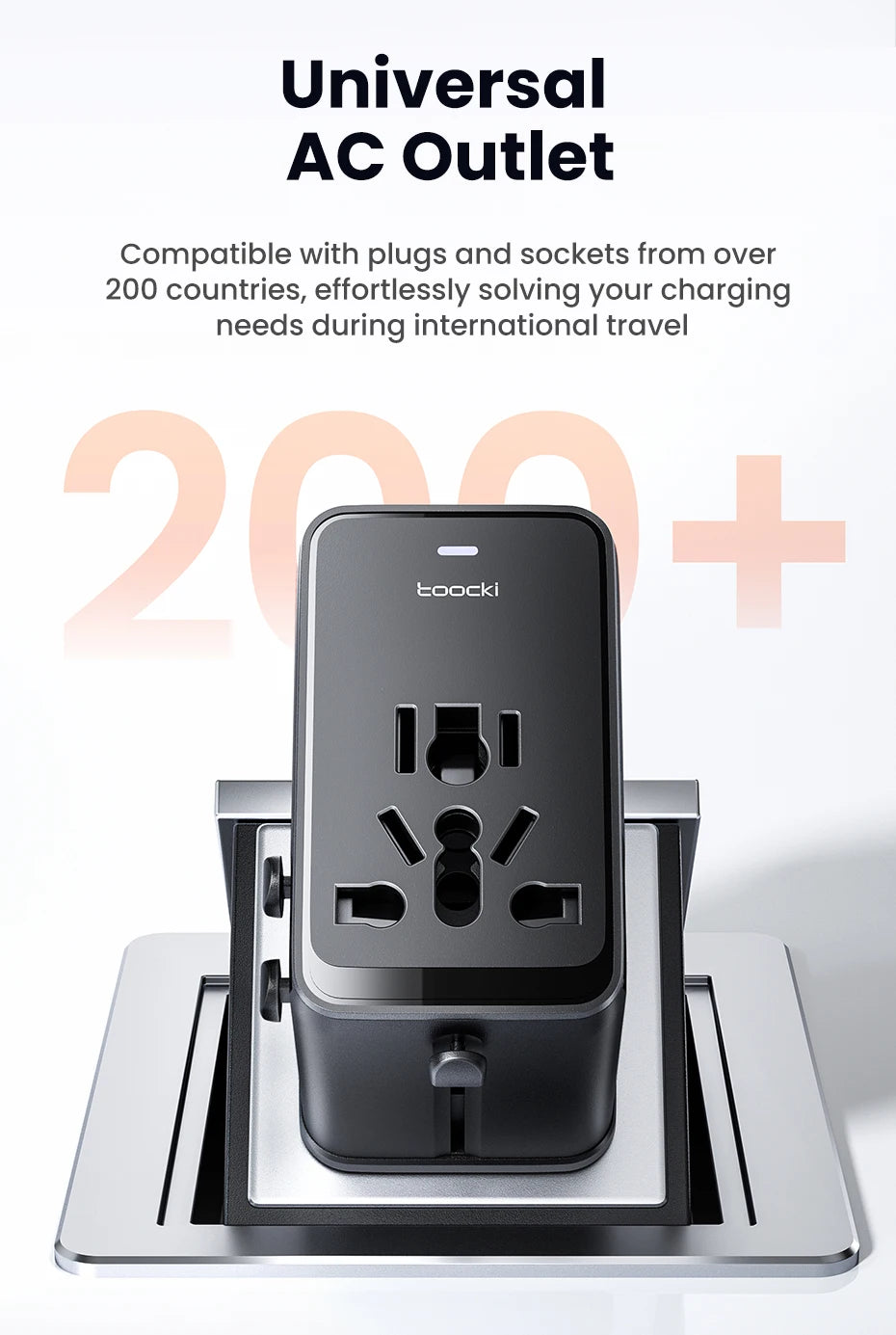 Premium 45W GaN Universal Travel Adapter