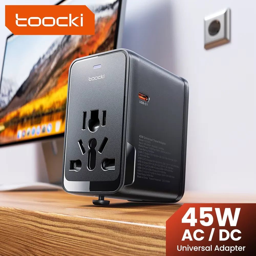 Premium 45W GaN Universal Travel Adapter